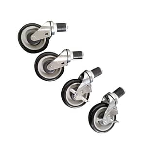 FED CASTOR-D41 Set - Stainless Steel Bench Castors