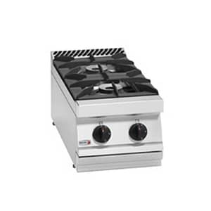 Fagor 700 Series 2 Burner Boiling Top - Natural Gas, Cast Iron Grates CG7-20H