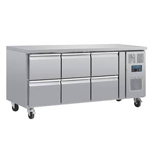 Polar U-Series Six Drawer Gastronorm Counter Fridge