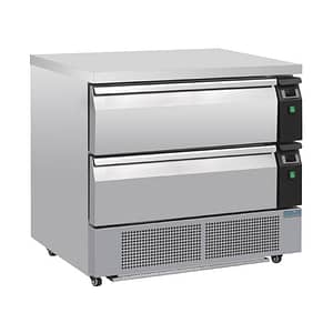 Polar U-Series Double Drawer Counter Fridge Freezer 4xGN