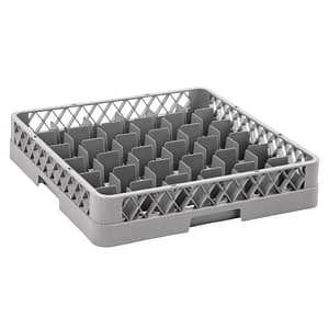 Vogue Glass Dishwasher Rack Grey - 100x500x500mm (36 Compartments)