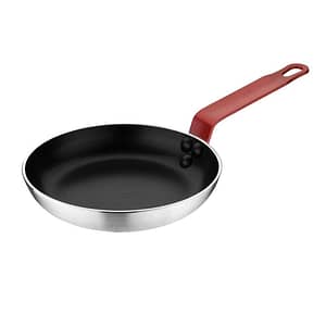 Hygiplas Non Stick Aluminium Frying Pan with Red Handle 200mm (FB473)