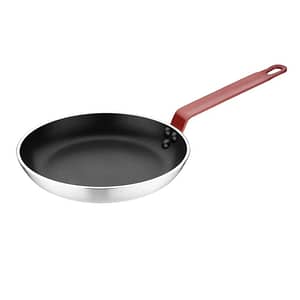 Hygiplas Non Stick Aluminium Frying Pan with Red Handle 240mm (FB474)