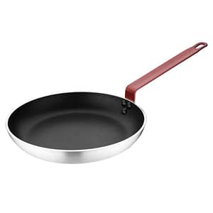 Hygiplas Aluminium Non-Stick Teflon Platinum Plus Frying Pan with Red Handle 280mm