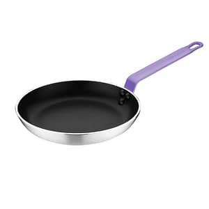Hygiplas Non Stick Teflon Aluminium Frying Pan with Purple Handle 200mm (FB476)