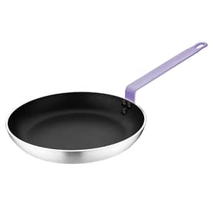 Hygiplas Non Stick Teflon Aluminium Frying Pan with Purple Handle 240mm (FB477)