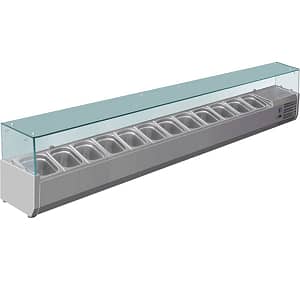 FED-X VRX2500/380 Stainless Steel Deluxe Prep Top with Digital Control