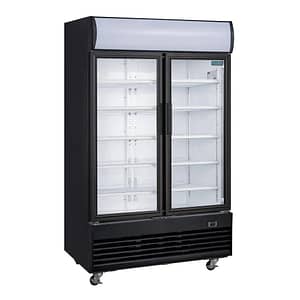 Polar GM813-A 950L Upright Display Fridge – Hinged Doors, Lightbox