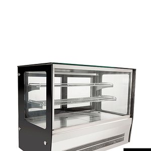 Counter top square glass cold food display - GN-900RT - KW Commercial Kitchen