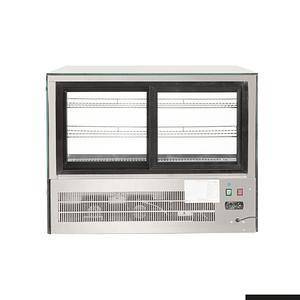 Counter top square glass cold food display - GN-900RT - KW Commercial Kitchen