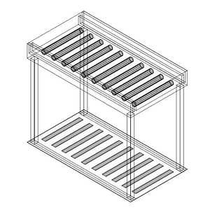 Fagor Stainless Steel Rolling Table for 3 Baskets - MR3C