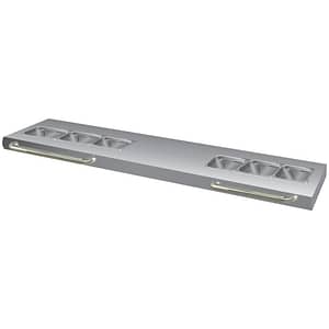 Gasmax QR-48-BR Removable Basting Rail Attached to a Char Grill