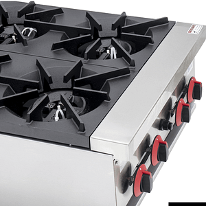 Gasmax Gas 4 Burner Cook Top RB-4E - KW Commercial Kitchen
