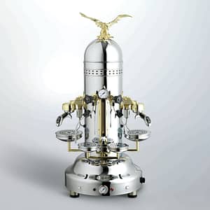 Bezzera Silver Classic Espresso Machine - 2 Group, Vintage Style BZEAGLEC2E