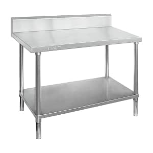 ED Stainless Steel Workbench with Splashback and Undershelf – 304 Grade