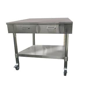 FED SWBD7-2 Stainless Steel Work Bench with Drawers & Undershelf