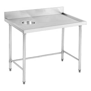 Modular System High Quality Stainless Steel Bench with splashback  SWCB-7-1200R