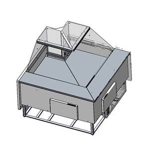 Tecnodom by FHE TDMR-I Series MR Black Corner Deli Display w/ Storage & Castors