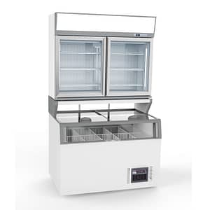Thermaster ZCDTD125 Supermarket Combined Freezer - Front View
