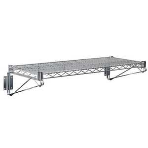 Vogue Wire Wall Shelves St/St - 610x360mm 24x14"