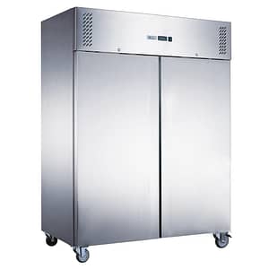 FED-X XURF1200SFV 1200L Upright Stainless Steel Double Door Freezer