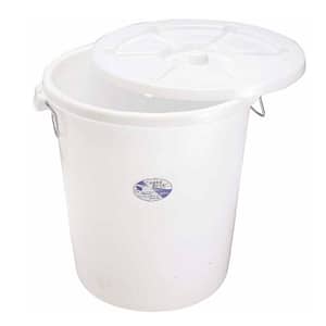 Kitchen Knock Food-Grade Plastic Lid – Fits 65L Bins, Durable White PE