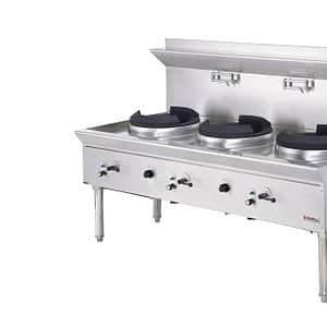 Kenna Tri-Fire Essence Wok Station - 3 Burners, Heavy Duty