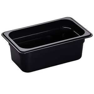Polycarbonate Black GN pan 1/4 150mm D 008788