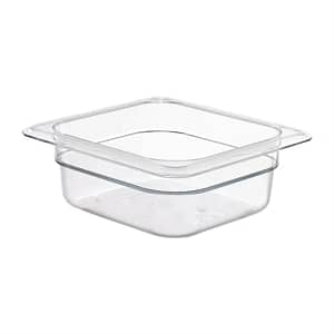 Kitchen Knock Polycarbonate Clear GN Pan 1/6 – 65mm Depth (Pack of 3)