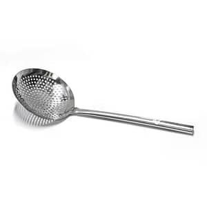 Kitchen Knock 220mm Perforated Skimmer – Stainless Steel, Long Reach