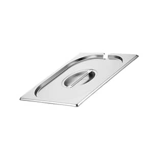 Kitchen Knock Stainless Steel Notched Cover (Lid) for GN Pan 1/9 | Pack of 6