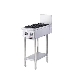 Kenna Commercial Gas Cooktop | 2, 4, or 6 Burners – NG/LPG with Optional Stand - KW Commercial Kitchen