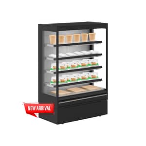 Bonnet Névé Offlip Hot Trio-Size Black Open-Air Merchandiser.