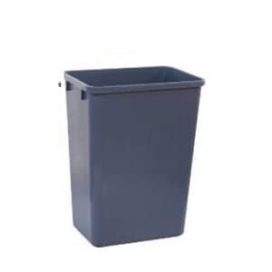 Kitchen Knock 060279 Industrial Grey Slim Rectangle Waste Bin - 39L