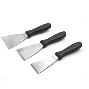 Stainless Steel Griddle Scraper (triangle shaped) 078918