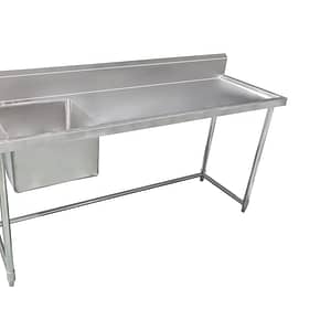 Kitchen Knock Full Stainless Steel Double Sink Bench – 1800x600mm