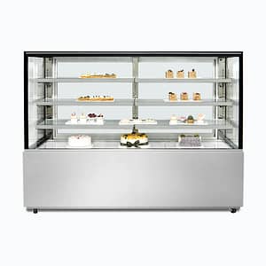 Bromic 4 tier chilled food/cake display 1800mm-FD4T1800C-NR