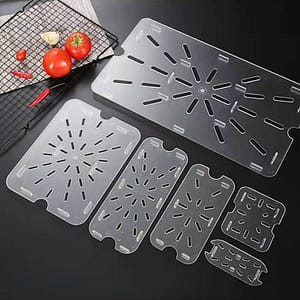 KitchenKnock Gastronorm Drain Plate – Polycarbonate 1/1 Size (Pack of 3 )