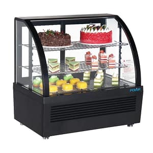 Polar CU636-A 100Ltr Countertop Display Fridge – Black - KW Commercial Kitchen