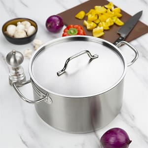 Vogue Lid St/St - 280mm 11" - KW Commercial Kitchen