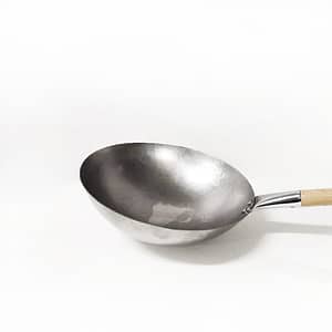 KW 16 Inch Iron Wok with Wooden Handle - Model 403547