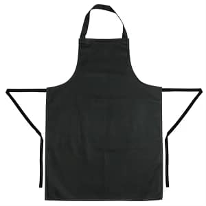 Whites Bib Apron Polycotton Black - KW Commercial Kitchen