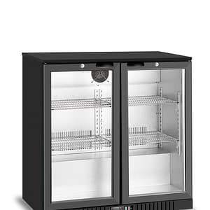 Atosa BB-208HEC Double Glass Door Compact Back Bar Fridge