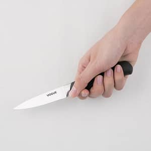 Vogue Soft Grip Paring Knife St/St - 90mm - KW Commercial Kitchen