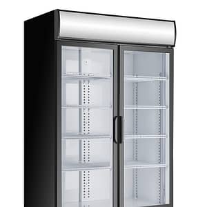 Atosa P1000WB-A Dual Glass Door Commercial Refrigerator - 1000L Bottom-Mounted Design