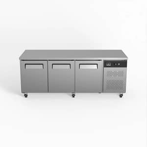 AG PAX3100TN 3 Door Worktop Fridge - 580L