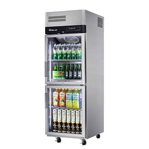 Turbo Air KR25-2G(HC) EliteDisplay Series: 2 Half Glass Door Top Mount Display Fridge - 572L