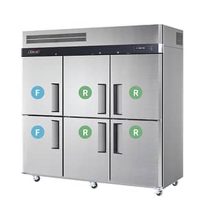 alt="Turbo Air KRF65-6(HC) - 6 door dual temp fridge freezer"