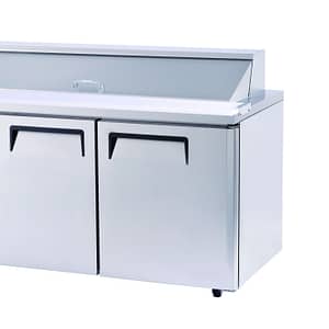 Turbo Air KHR15-2(HC) - 2 Door Salad Prep Table Refrigerator 1500mm