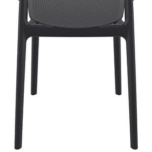 Commercial Grade Black Loft Armchair - Heavy Duty One-Piece Armchair by Siesta, Turkey - KW Commercial Kitchen